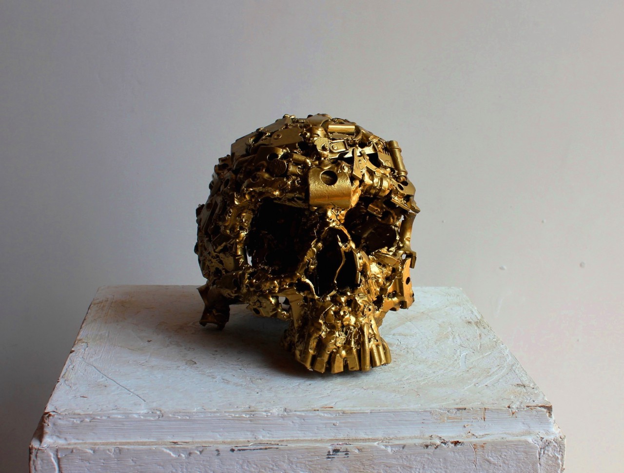 Gold skull