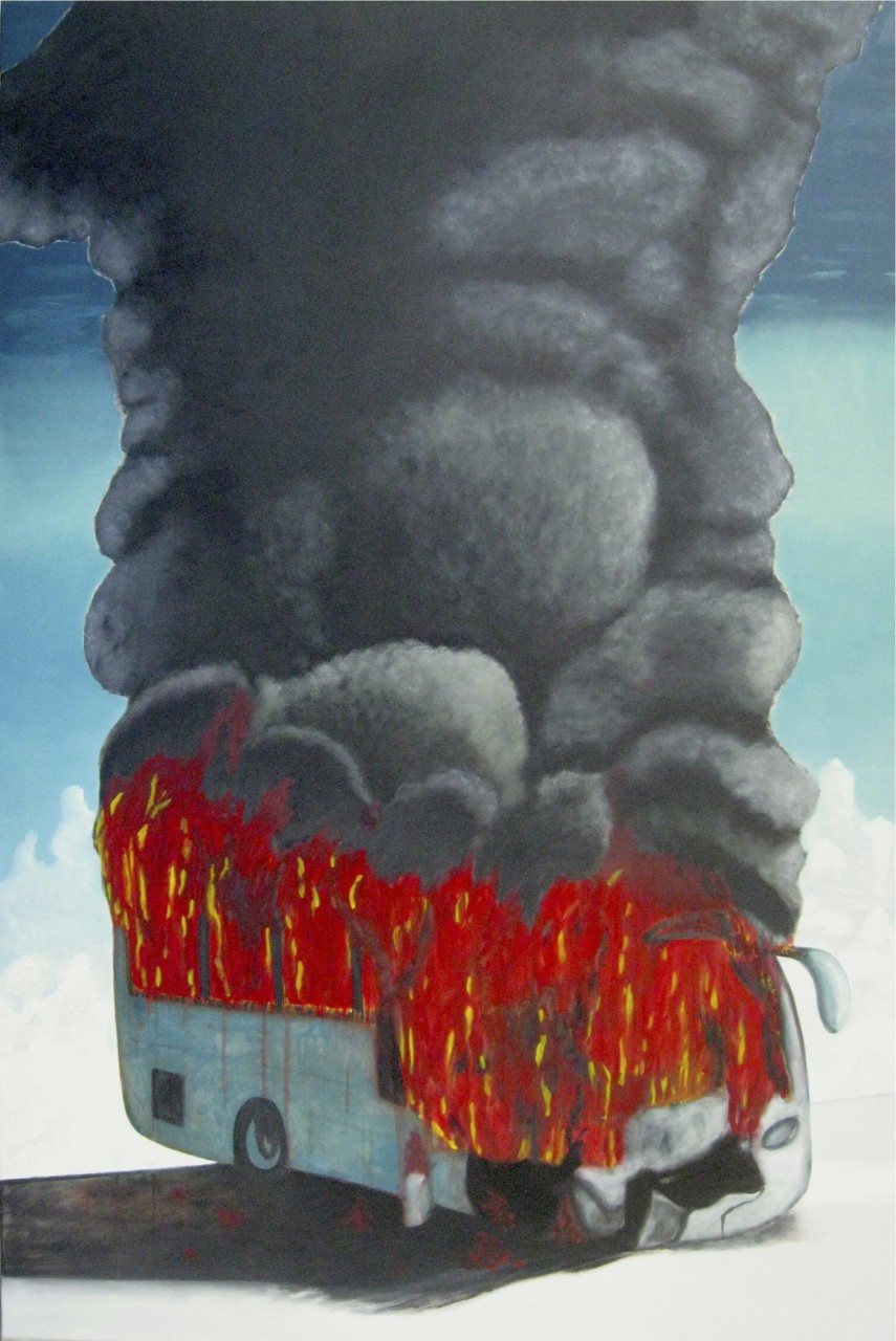 "The Rim", 2013, oil on canvas, 300x200 cm