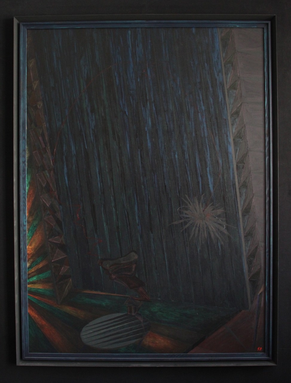 Phantasmagorien, 2014, 121 x 161cm, oil on nettle