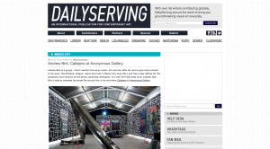 DAILYSERVING – Andrew Birk: Callejero at Anonymous Gallery Image