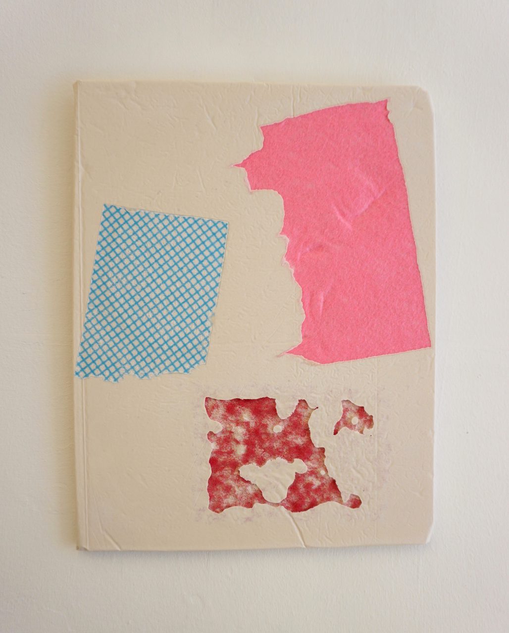 Domestic Bliss Fragment (red, blue, pink) | Composite, Mixed Media | 35 x 28 cm