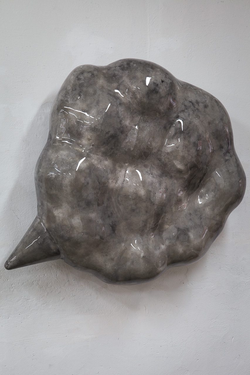 Stoned, 2015 | styrofoam, epoxy resin, clear coating | 100 × 100 × 29 cm
