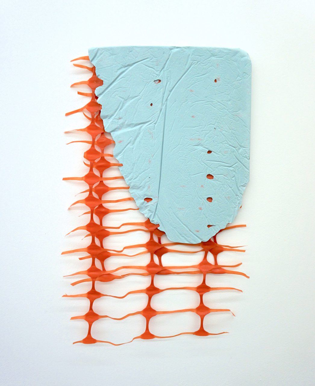 Untitled Fragment (blue, orange) | Composite, Plastic | 50 x 30 cm