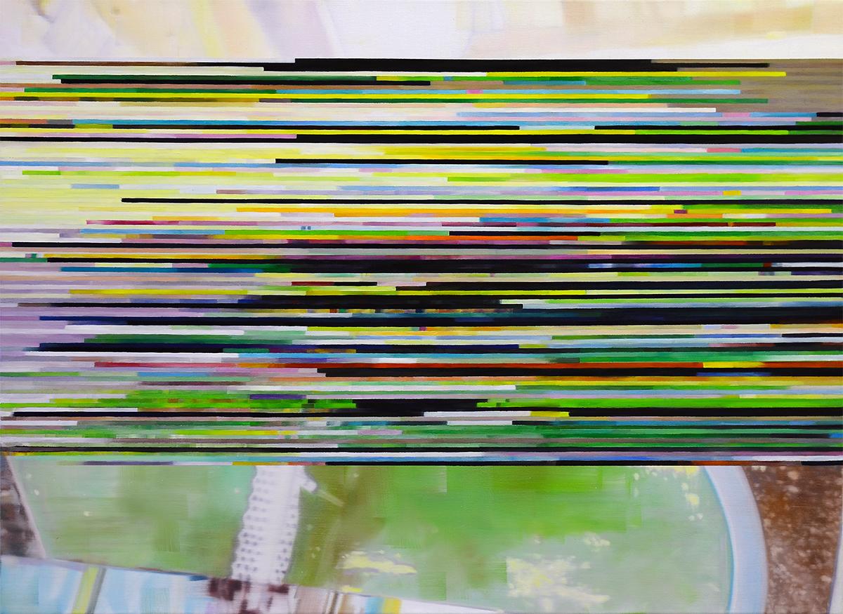 Fuzzy Memory ( 2012 ) Oil on Canvas , 70 x 95 cm