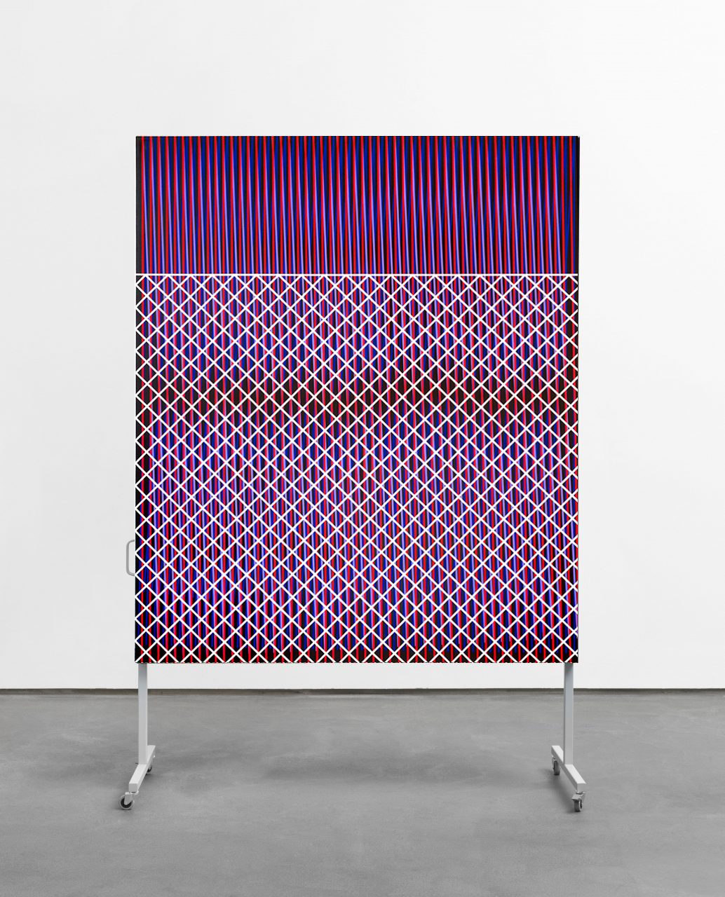 untitled, 2018 /// acrylic on canvas on metal display /// 245 x 155 x 60 cm