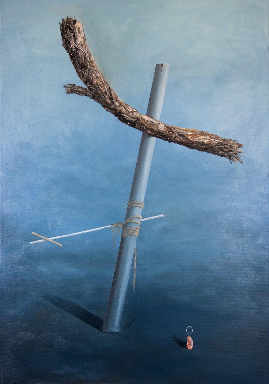 Sculpture No. 14 (Herodot), 70x100cm, oil on canvas, 2018