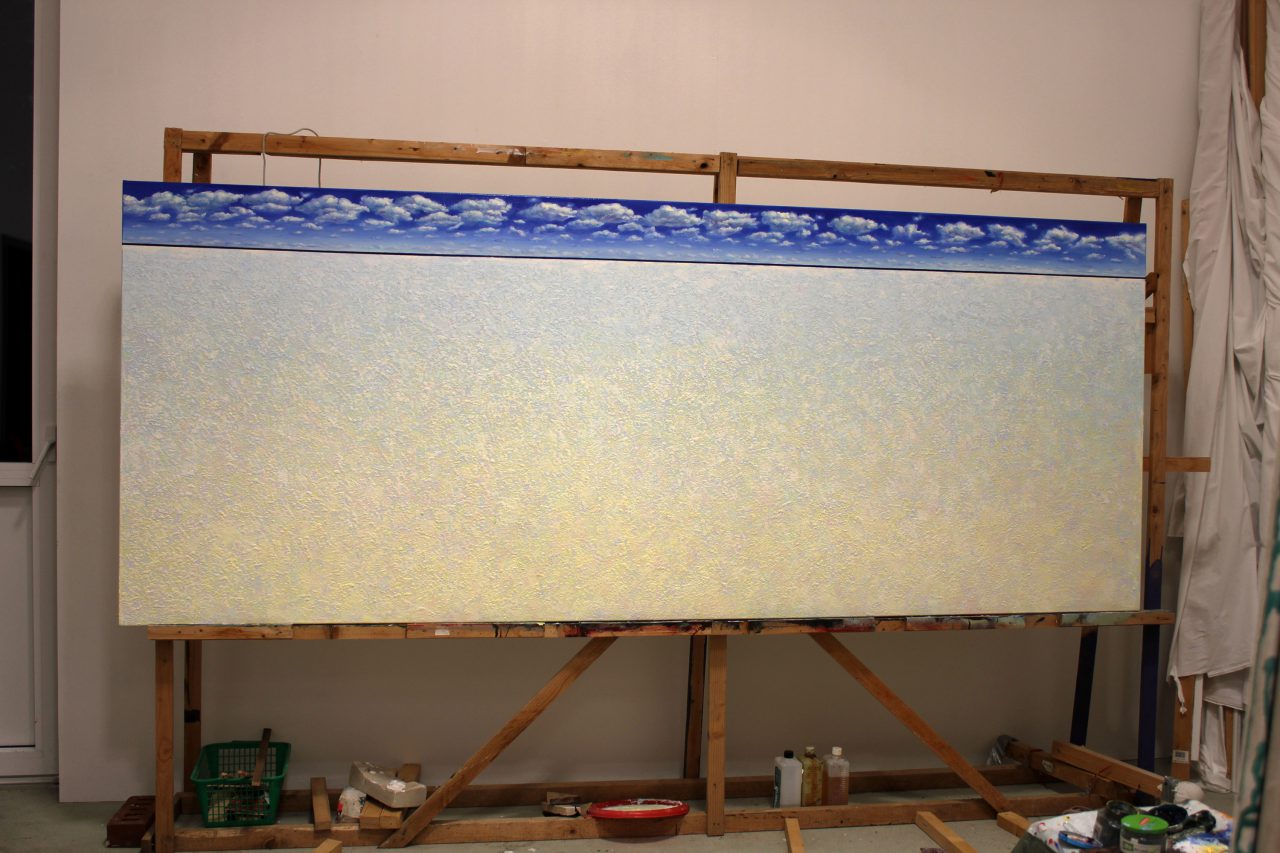 Amrum, 2018, oil on canvas, 300 x 120 cm