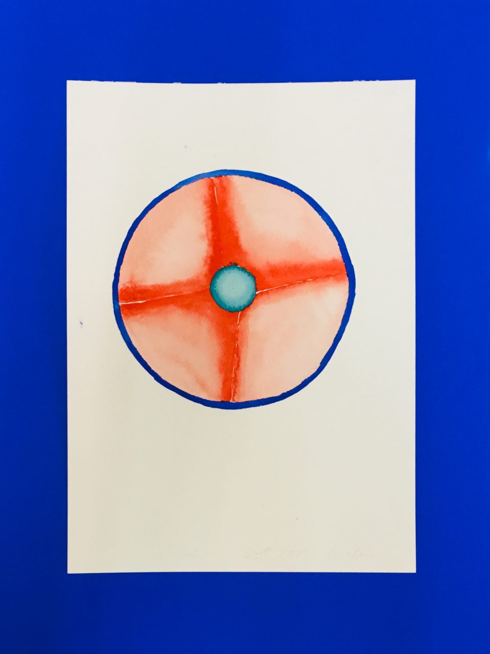 hermes circles, watercolour on paper, 2019