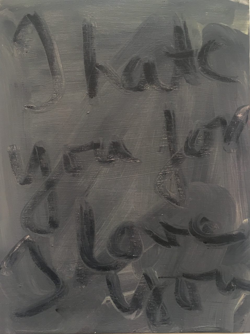 Jan Ziegler_2019_I hate you for I love you (II)_acrylic on canvas_ 40 x 30 cm