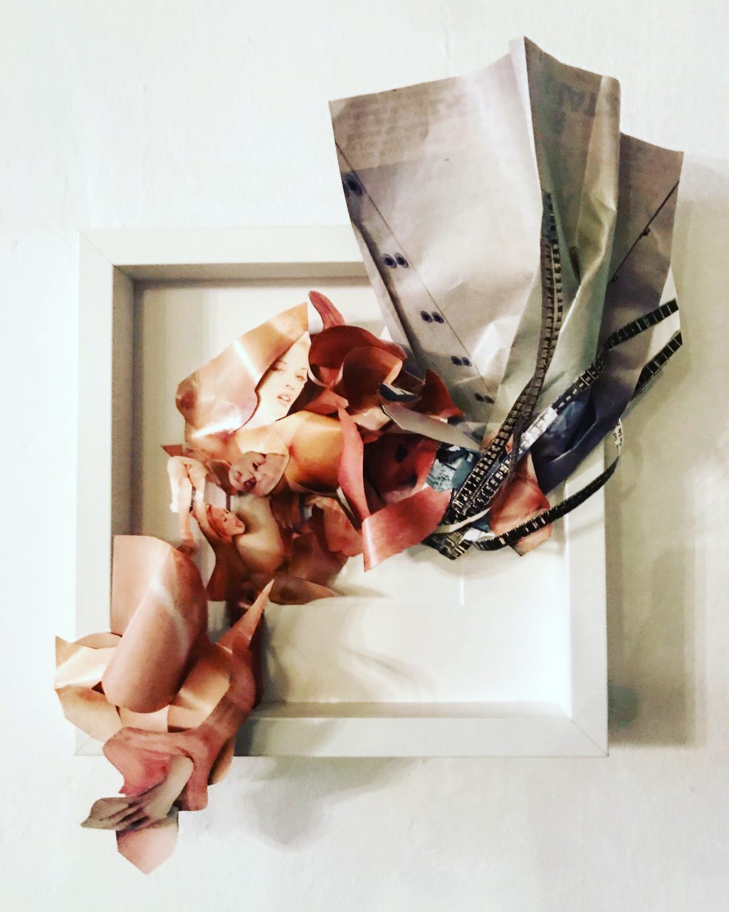 "I was told to drown and you told me to stop", 3D Collage March 2020 -Collaboration with Poet Ksenya Kumm. One image and one corresponding poem.