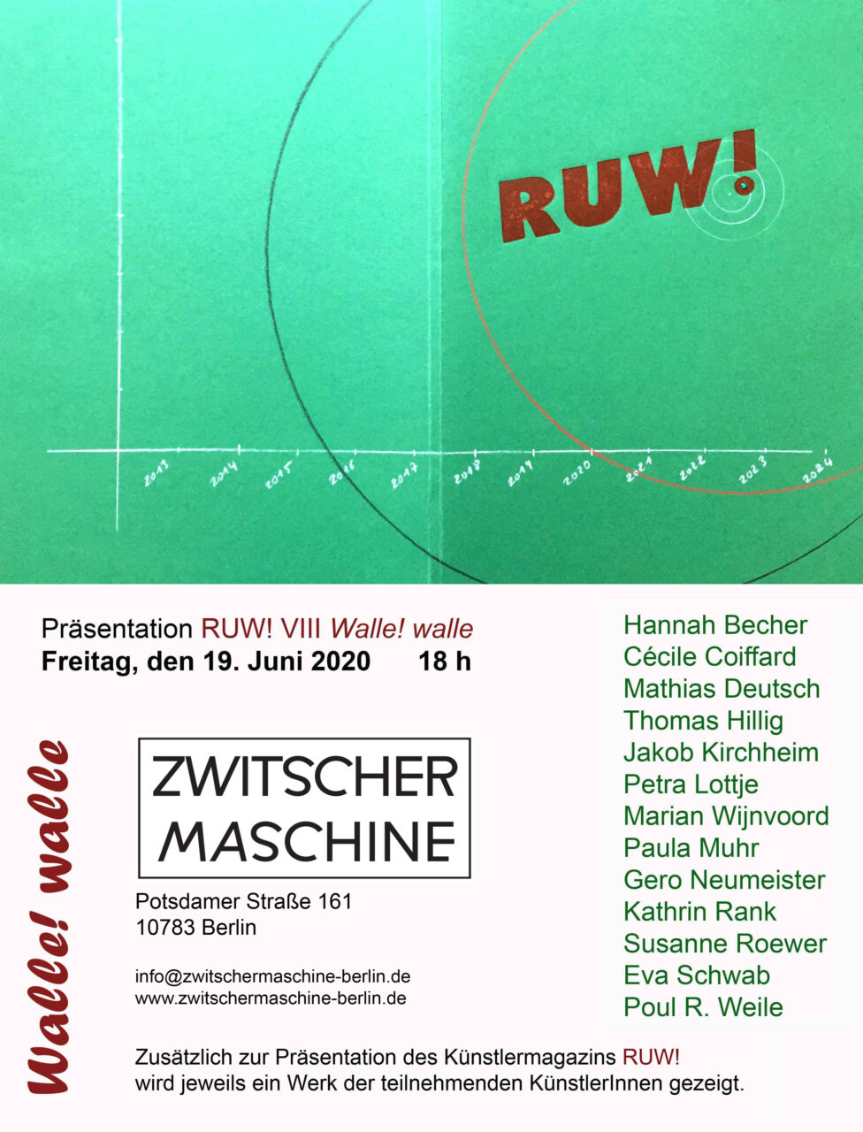 R U W ! Issue 8 "Walle!walle" Das Künstlermagazin aus Berlin