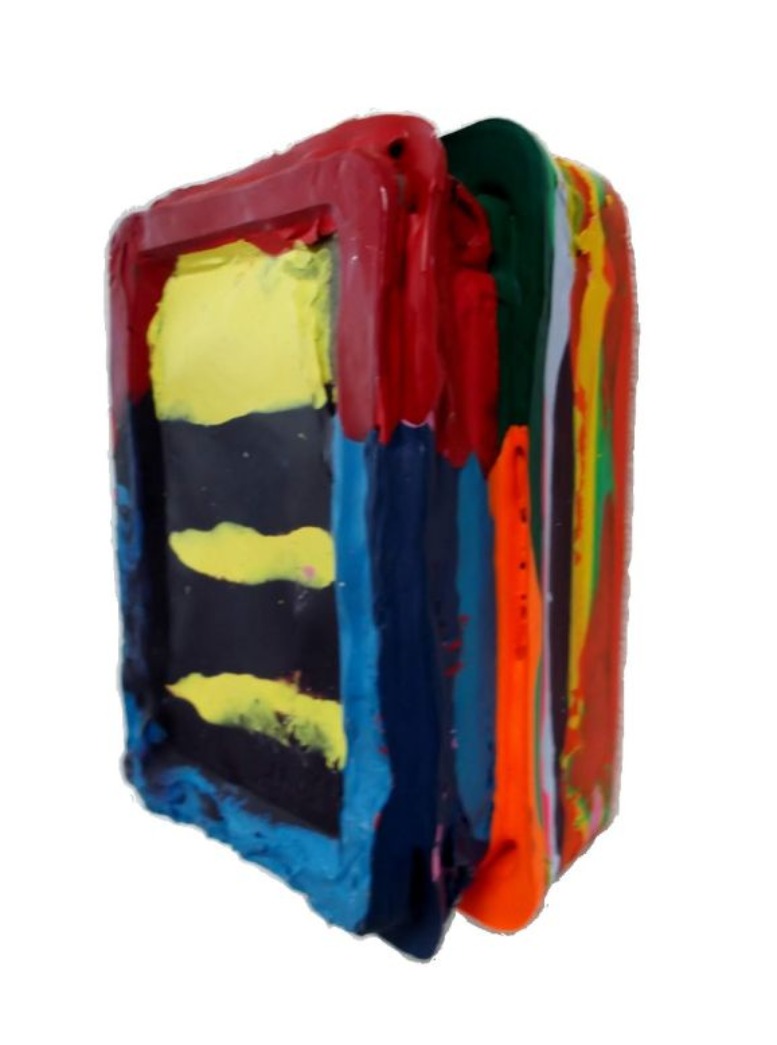 Untitled_with striped surface | Evelyn Snoek | available artwork