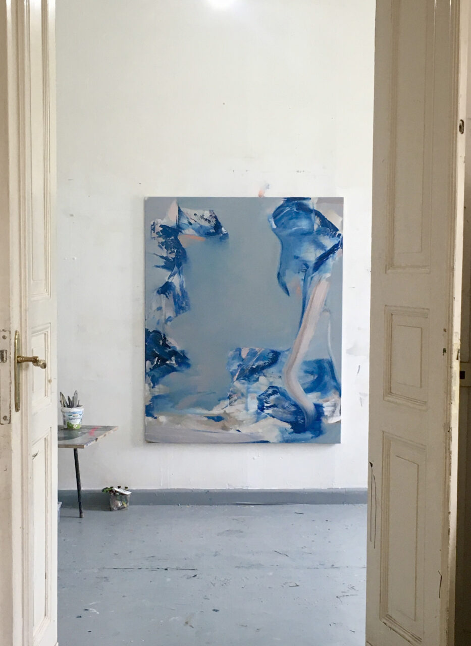 Blue, oil on canvas ,120/150 cm