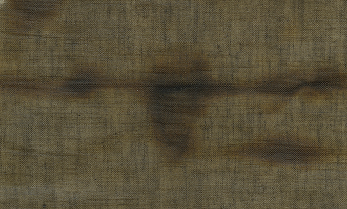 TRUTH IS A SHY BIRD (IV) after Olav H. Hauge 2022 carbon and encaustics on Belgian linen image area: 14.0 x 9.0 cm, overall size: 60.0 x 42.0 cm 