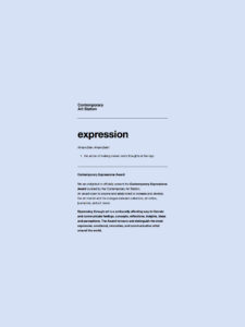 NOMINATION CONTEMPORARY  EXPRESSIONS AWARD 2022 Image