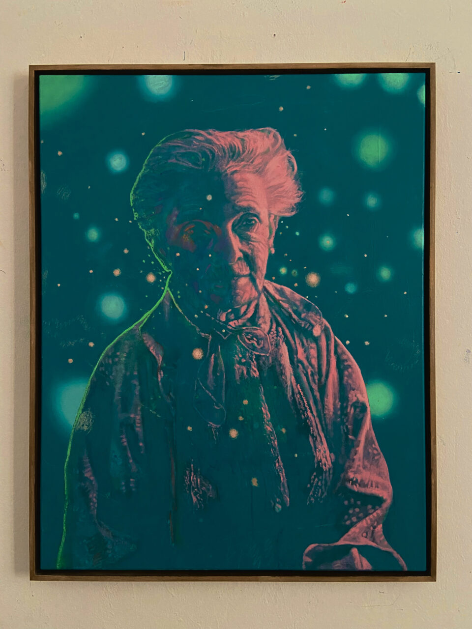 "Agnes Pelton", 2022, 90 x 70 cm, Acrylic on canvas