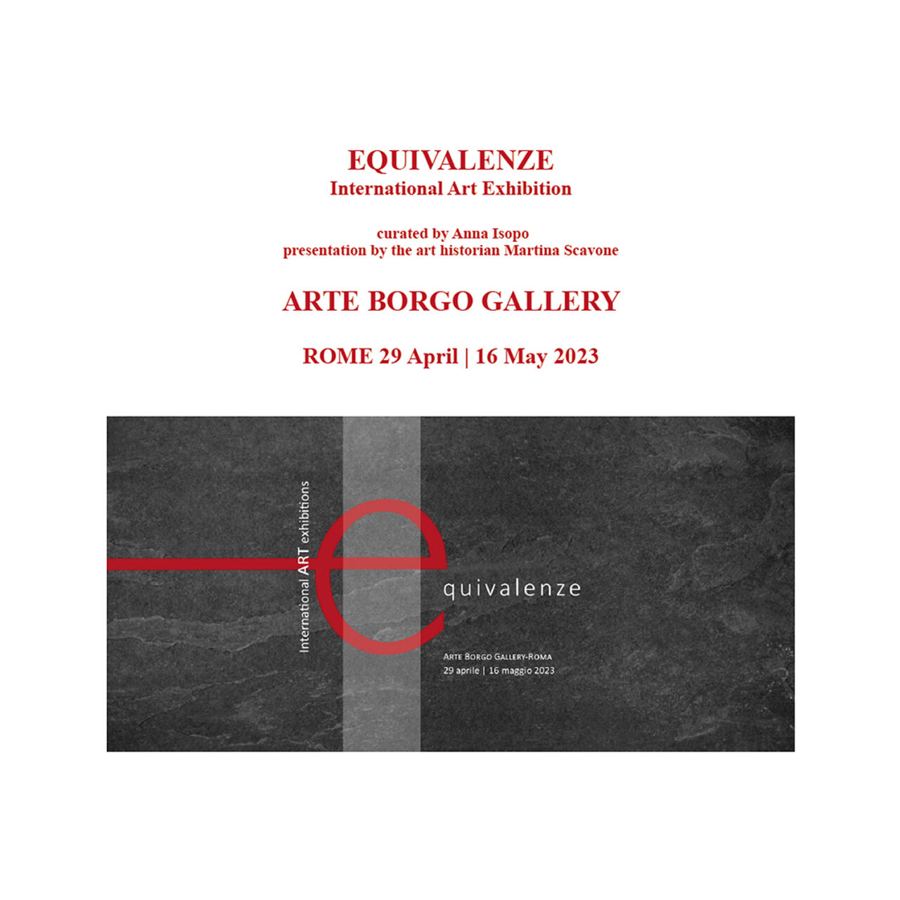 EQUIVALENZE International Art Exhibition