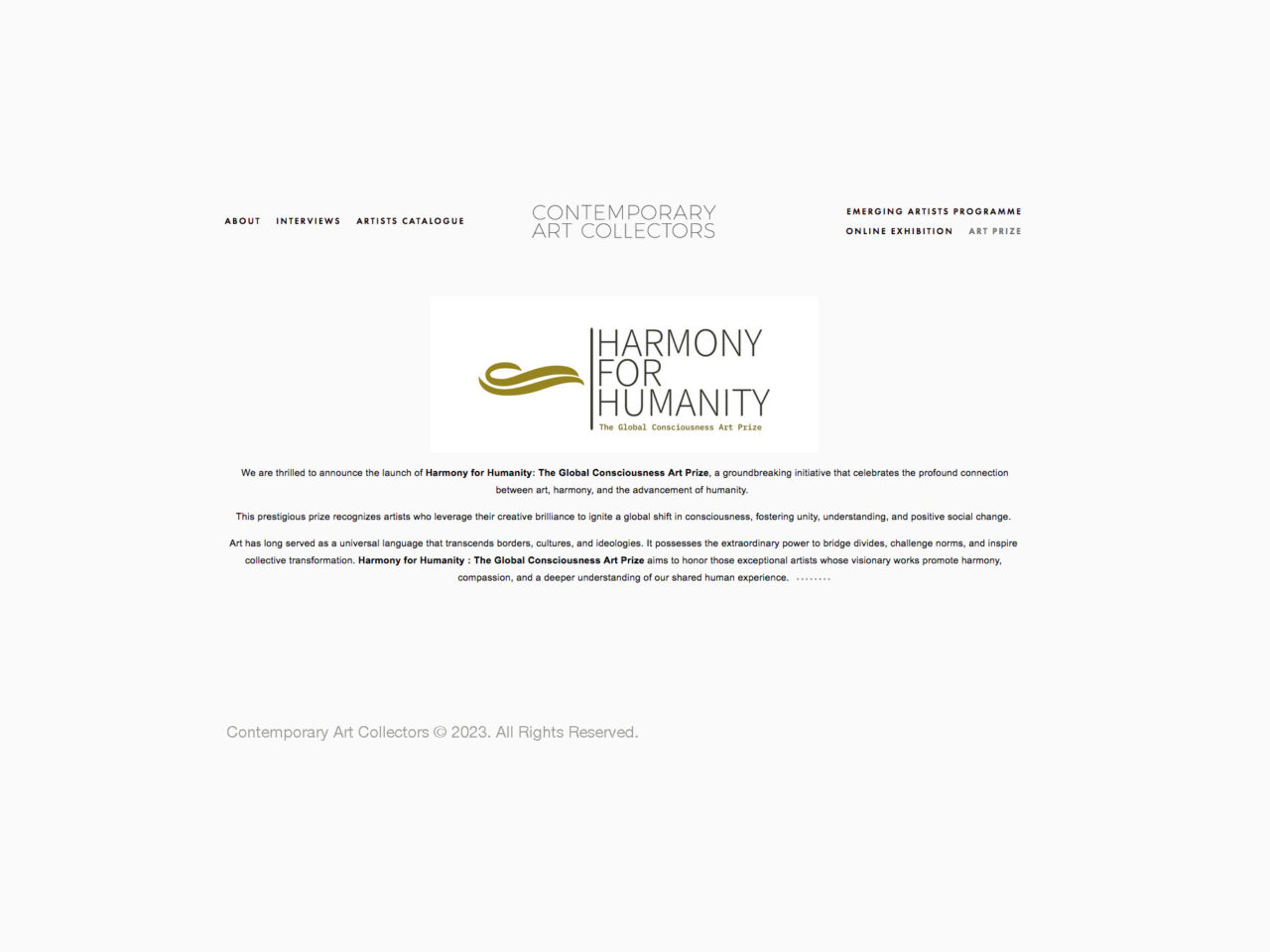 Harmony for Humanity: The Global Consciousness Art Prize for Ursa Schoepper