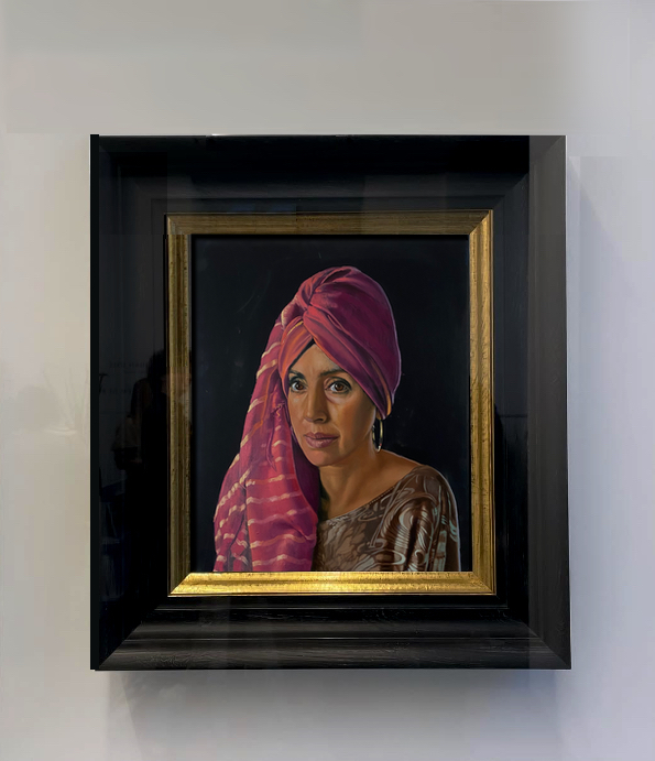 "Femme nnturbannee", 2023, 60 x 50 cm, Oil on canvas