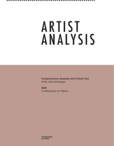 Comprehensive Analysis and Critical Text   Artist  Ursa Schoepper Image