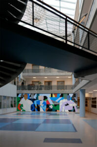 New permanent Wallpainting at Blauwe Patio, UMCG Groningen, NL 2024 Image