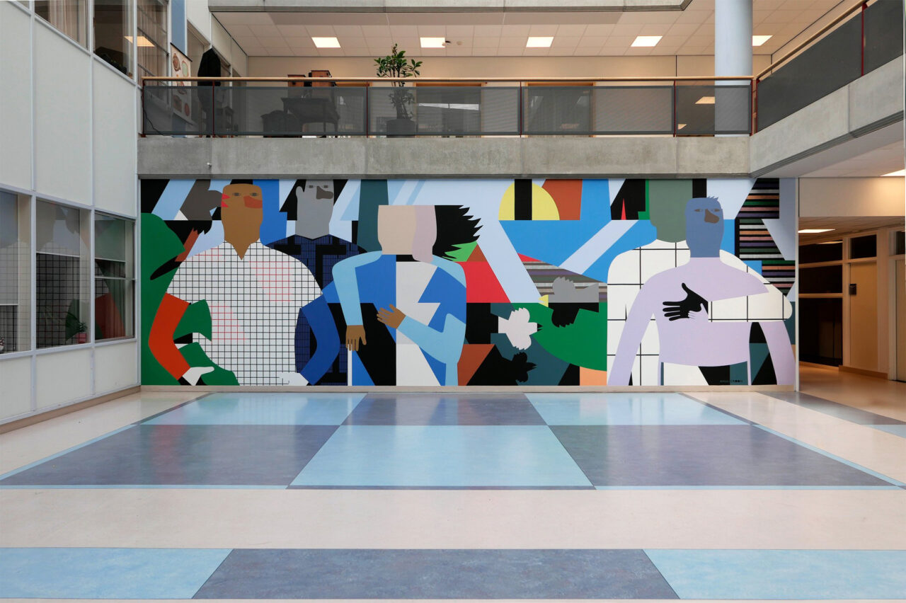 _Wallpainting Blauwe Patio UMCG Groningen by Studio Anuli Croon 2024