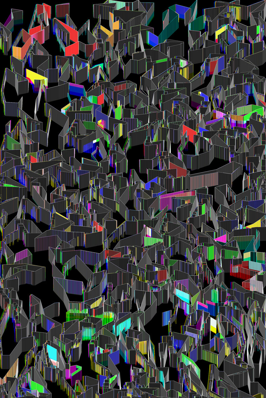 Music in the City, 2024, Experimental Fine Art Photography, Mixed Media, Reihe Neue Ordnung, das Bild hinter dem Bild