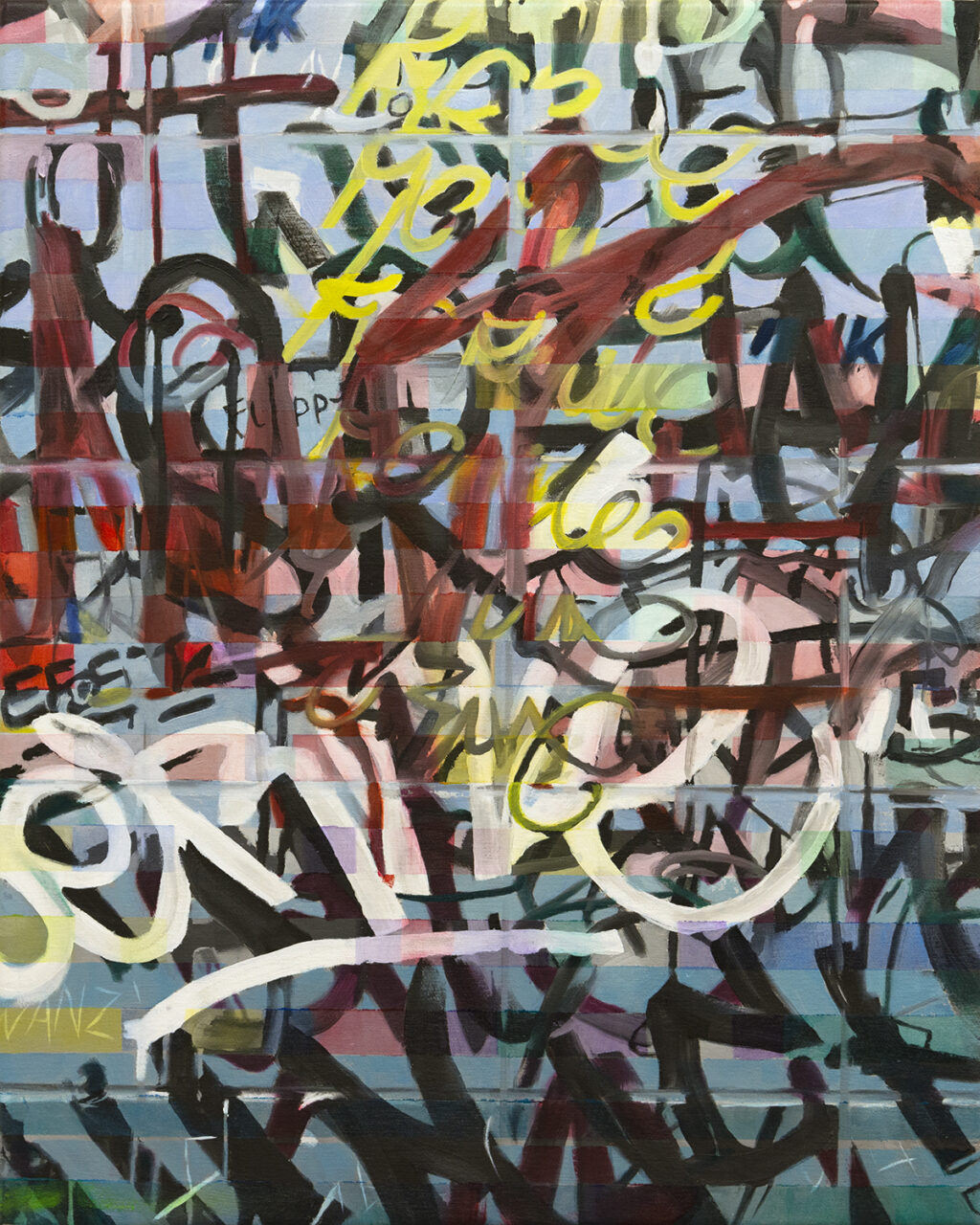 Buy some drugs and watch a band (2021) Oil on Canvas, 65 x 51 cm