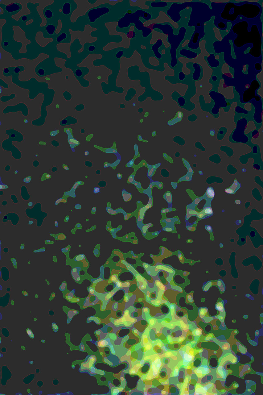 Light in the darkness, 2022, Experimental Fine Art Photography, Mixed Media, Reihe "photographic matrix"