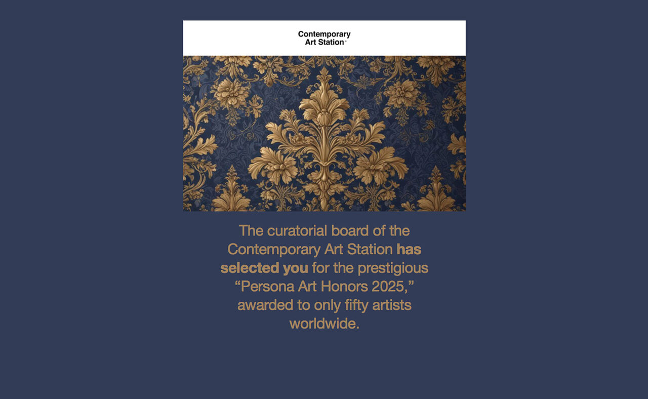 PERSONA  ART  HONORS  2025  AWARD