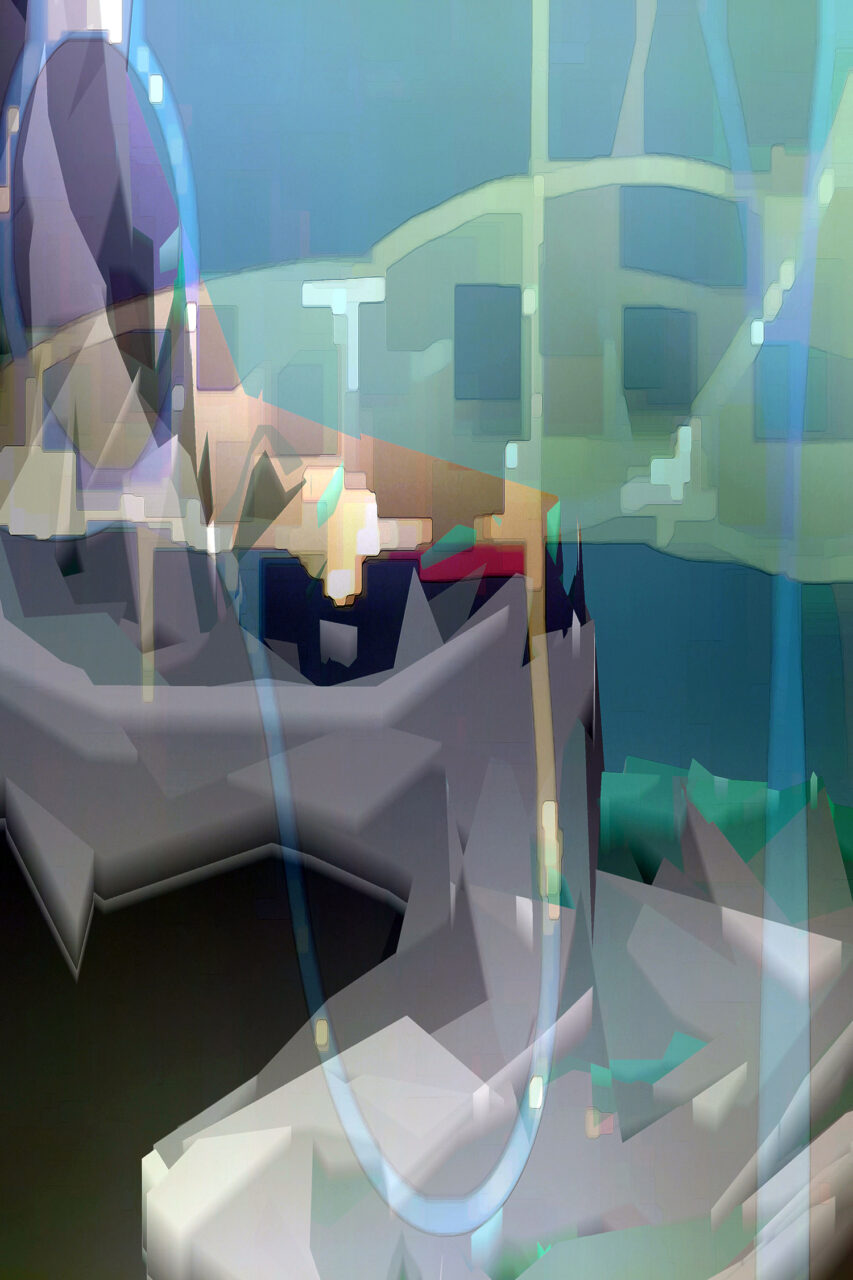 Sunken Paradise, 2026, Experimental Fine Art Photography, Mixed Media,120 x 80 cm, larger or smaler on request, framed and signed on the back